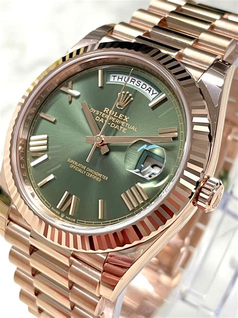 rolex day date rose gold 40|Rolex rose gold 40mm president.